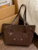Bolso Frosted Retro de Moda para Mujer 2025 Nuevo Estilo Bolso de Hombro de Gran Capacidad para Viajes Diarios Bolso de Mano para Estudiante Universitario