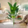 Planta Artificial de Simulación Tropical Hoja de Plátano Grande Adornos Decorativos para Sala de Estar Habitación Oficina Lugar Decoración