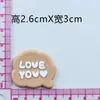 Letras Bolha Eu Te Amo Pvc Macio Desenho Animado Adesivos Caixa de Armazenamento Cofrinho Decoração Capa de Celular Tamancos