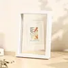 Soporte de exhibición de marco de fotos transparente de doble cara, marco de vidrio con tallado de hojas, adorno para especímenes, cuadrado, 6 pulgadas, 7 pulgadas, 8 pulgadas, marco de fotos A4, fabricante, venta al por mayor