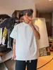 2026 Verano Nuevo Camiseta de Manga Corta Bordada Versátil para Hombre con Texto Antiguo Tendencia Simple Casual Color Sólido Estilo Nacional Elegante