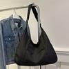 2024 Nova Bolsa Tote Estilo Coreano Outono e Inverno Moda Casual Campus Estilo Universitário Commuter Grande Capacidade Bolsa de Ombro Crossbody