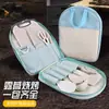 Set de cuchillos para exteriores con cuchillo de corte y tabla de cortar, bolsa de almacenamiento portátil dos en uno, utensilios de cocina especializados para acampar y viajes por carretera