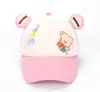 Versión coreana de la nueva gorra de red con oso gorra de béisbol para niños linda caricatura sombrero para el sol comercio exterior niño gorra de red al por mayor T520
