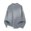 Suéter de Linho Vermelho com Gola Redonda para Homem, Roupa de Ano Novo de Inverno 2026, Tricô para Casal, Camada Base de Marca de Alta Qualidade na Moda
