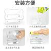 Caja de jabón de presión directa de fábrica esponja blanco gris negro limpieza de cocina operable con una mano