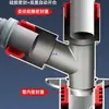 Conector de tres vías para manguera de desagüe de lavadora, conector de desagüe de suelo para balcón antiolor, divisor de agua, conector de salida de desagüe de uno a dos