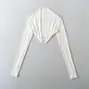 Ropa de Mujer Transfronteriza al por Mayor Americana Sexy Aspecto Adelgazante Mangas de Punto Chal Pequeño Top Cárdigan Corto para Mujer