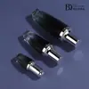 Materiais de Embalagem Cosmética: Frasco de Vidro Vazio de 30g, Frasco com Bomba para Loção de 100ml, Frasco Pequeno de Vidro Preto com Design de Alto Padrão para Sub-Embalagem