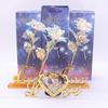 Imitación Lámina de Oro 24K Flor Rosa Caja de Regalo Día de San Valentín Color Oro Flor Rosa Chapada en Oro Regalo Suministro Transfronterizo