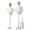Maniquí de Cabeza Electrochapada de Medio Cuerpo para Tienda de Ropa Soporte de Exhibición Estilo Coreano Maniquí para Escaparate Maniquí de Tienda de Ropa para Hombre