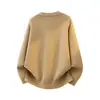 2026 Estilo coreano, chic sin esfuerzo, diseño floral bellamente único, suéter de cuello redondo, unisex, nueva colección otoño/invierno, corte holgado