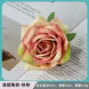 Rosa de Canto Revestida Flor Artificial Cabeça de Rosa Decoração de Casa Arranjo de Parede de Flores Flor de Casamento Retro Fabricante de Alto Padrão