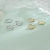 Brincos de Zircônia Simples para Estudantes no Trajeto, Brincos Falsos, Venda Direta do Fabricante, Não Precisa de Piercing