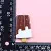 Helado Grande de Dos Colores Helado Juego de Comida Accesorios de Resina Pegamento de Crema Estuche de Teléfono Diy Llavero de Refrigerador Lote