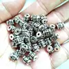 Venta caliente aleación de plata de Xizang seis palabras verdad cuentas de barril con cuentas dly cuentas sueltas semiacabadas pulsera punto al por mayor