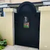 Puerta de Patio de Aleación de Aluminio, Puerta de Jardín Exterior, Puerta de Villa Campestre, Puerta de Patio de Hierro Forjado, Puerta Eléctrica de Patio de Apertura Simple/Doble