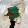 Bolsa Feminina Estilo Coreano Outono e Inverno 2022 Bolsa Feminina Pequena Quadrada de Menina Bolsa de Ombro Colorida Bolsa Transversal Feminina Bolsas Macias