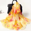 Lenço Feminino de Verão Novo Lenço Protetor Solar de Verão Lenço de Chiffon Lenço Borboleta Feminino Coreano Atacado