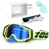 Set de Casco de Motocicleta Clásico en Stock, Gafas Todoterreno, Gafas de Exterior a Prueba de Viento, Gafas de Esquí UV, Gafas de Montar