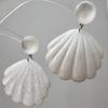 Zhen Tu Estilo Minimalista de Nicho Glitter Iridescente Resina Concha do Oceano DIY Capa de Celular Acessórios para Decoração de Patches de Acessórios para Cabelo