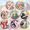 Insignia periférica de animación de One Piece, insignia de hojalata, colgante de joyería, Luffy Essaab, barba blanca, Luo Yum