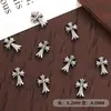 Accesorios de arte para uñas transfronterizos, cruz de estilo oscuro, joyería de aleación retro de moda, nuevas decoraciones metálicas para arte de uñas
