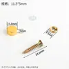 Tornillos de Espejo Publicitarios, Tornillos de Fijación Decorativos Personalizados para Espejos, Accesorios de Tapa de Cobre, Sujetadores Decorativos de Vidrio para Espejos con Tapas, Tornillos