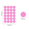 Pegatinas Adhesivas A5 de 30 mm, Papel Couche Colorido, Pegatinas de Puntos, Marcadores de Clasificación de Puntos Ondulados de Mes, Diseños Redondos Lindos Hechos a Mano
