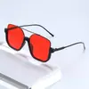 Estilo Nuevo Lisos Doble Puente Marco Grande Anti Luz Azul Gafas Retro Gafas de Sol Marco Grande Celebridad de Internet Gafas de Sol para Fotografía Callejera Venta al por Mayor