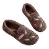2024 invierno nuevos zapatos Mao Mao con forro polar para mujer, moda casual, zapatos de algodón planos gruesos con suela suave antideslizante para mujer