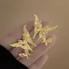 ¡Chica genial! Pendientes de Mariposa de Metal Líquido para Mujer Diseño de Nicho Pendientes de Alta Calidad Estilo Frío Pendientes Nuevos