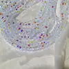 Cuentas de Cristal de Vidrio Planas Brillantes de 4/6/8 mm para Joyería DIY Cuentas Sueltas de Cristal Collar Pulsera