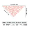 Bandana para mascotas, bufanda para el cuello de mascotas, pañuelo triangular de margarita fresca estilo coreano para gatos, accesorio de pañuelo triangular para perros