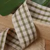 Cinta de Cuadros Bicolor Moño Hecho a Mano DIY Accesorios para el Cabello de Niños Ropa Zapatos Sombreros Caja de Regalo Flores Joyería Accesorios Cinta