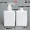 Botella Cuadrada Nueva de Limpiador Facial de 150 ml + 200 g + 300 g + 500 g 24 Dientes 28 Dientes Botella de Plástico HDPE para Loción