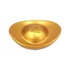 Venda direta da fábrica de peças de mão em lingote de cobre banhado a ouro, pequenos ornamentos de mesa, artesanato auspicioso para casa e loja no atacado