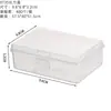 Caja de Plástico PP Transparente Caja de Almacenamiento Rectangular Papelería Joyería Piezas Empaque Caja Vacía Caja de Almacenamiento a Prueba de Polvo para Escritorio