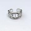 Anillo de apertura de acero de titanio antiguo de gran venta que no se desvanece, diseño de nicho para amantes del anillo de acero inoxidable, joyería al por mayor
