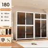 Guarda-Roupa de Aço Estilo Moderno para Armazenamento no Quarto, Guarda-Roupa de Chão para Apartamento de Aluguel Infantil, Cabideiro de Armazenamento à Prova de Poeira para Adultos