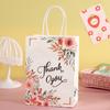 Saco de Papel para Embalagem Marrom Bolsa de Mão Desenho Animado Saco para Embalagem de Flores Sacola de Compras Universal Bolsa de Presente Bolsa de Presente Sacola para Presente Pequena