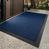 Alfombra de piso elástica de seda de color liso para entrada de casa, felpudo, recibidor de sala de estar, tapete resistente al desgaste y duradero