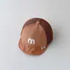 Chapéu de Bebê Verão Malha Fina Boné Aba Curva Chapéu de Sol Masculino e Feminino Tendência Estilo Coreano Bonito Chapéu de Beisebol Infantil