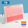 Carpeta de Acordeón Arcoíris Multicapa de 13 Compartimentos con Doble Botón Carpeta de Archivo para Estudiantes A4 Organizador de Documentos Bolsa de Almacenamiento de Archivos de Oficina Carpeta de Archivo