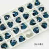 Dongzhou Flash Agujero Único Colgante de Amor Accesorios para Joyería DIY Pendiente Corazón de Melocotón Cristal de Vidrio Diamante Fabricante Mayorista