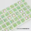 Dongzhou Diamante 10*10 Flor de Gelo Quadrado Grosso Nail Art Diamante Flash Gelo Quebrado Ponta de Gelo Diamante K9 Joia de Nail Art com Formato Especial Personalizado