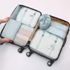 Y Bolsas de Armazenamento para Viagem Bagagem Roupas Roupa Íntima Embalagem Separada para Viagem Bolsa de Armazenamento de Roupas Conjunto de Armazenamento Conjunto de Sete Peças
