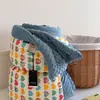 Colcha Acolchada de Algodón Puro Doble Capa de Gasa con Estampado de Frijol Núcleo para Cama Doble Colcha de Primavera/Otoño Colcha para Dormitorio Individual Cuatro Estaciones Engrosada Cálida Lavable a Máquina