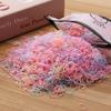 Elástico de cabelo infantil cor de doce tipo elástico para cabelo de menina de bebê descartável cor não machuca cabelo acessórios de cabelo adorno de cabeça