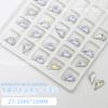 Cristal Azul Luz de Luna uña diamante joyería al por mayor flash amor rectangular mariposa Oval uña Vidrio fondo puntiagudo Pedrería
